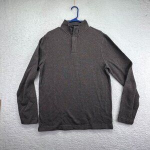 Lachlan British Inspired Sweater Adult Large Green‎ 1/4 Zip Long Sleeve Mens New